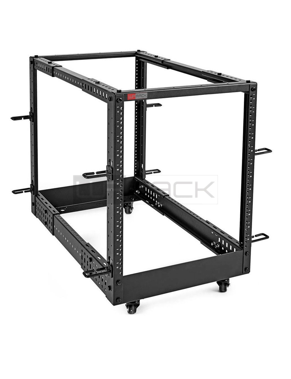 WPN-ROS-096X-B | OPEN FRAME RACK 19" 9U PROFONDITÀ' REGOLABILE 59*102CM, NERO | WP Rack | distributori informatica